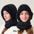 Mũ liền khăn che mặt và khẩu trang cho nữ, có bịt tai, giữ ấm... - ảnh 2