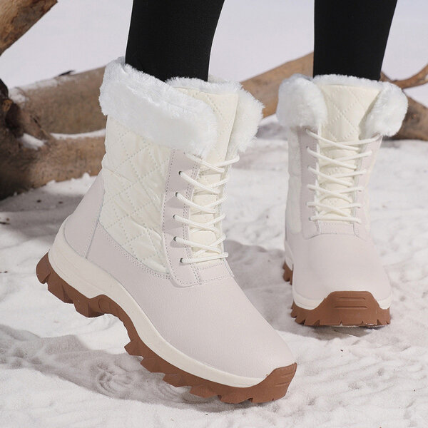 Giày boots đi tuyết nữ cổ cao, chống thấm nước, chống trơn...