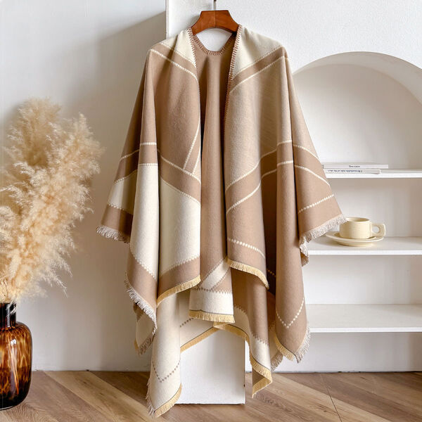 Khăn choàng nữ kiểu Hàn thu đông, khăn vuông giả cashmere, dày...