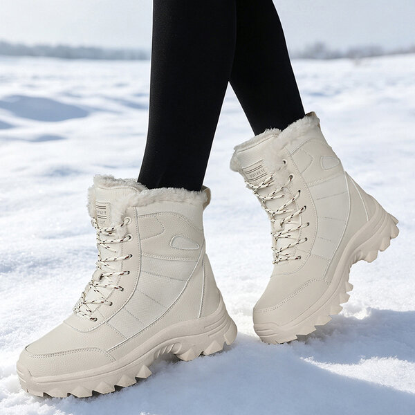 Boot nữ đi tuyết mùa đông lót lông giữ ấm, chống thấm...