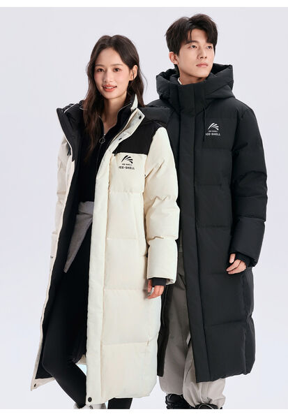 Áo khoác phao lông vũ dáng dài unisex nam nữ giữ ấm mùa đông