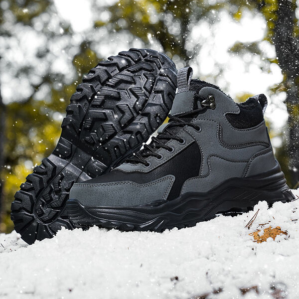Giày boots tuyết nam cổ cao đi ngoài trời mùa đông, chống thấm...
